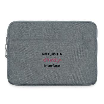 Not just a pretty Interface - UI/UX Tech Style - Laptop bag 15" - heather grey - Front