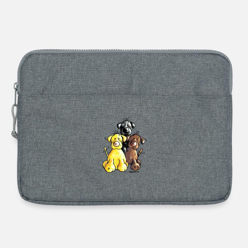 Labrador Retriever - Cane - Borsa per laptop 15" - grigio melange