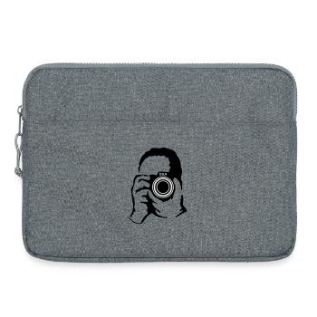 photographe - Sacoche pour ordinateur portable 15 pouces - gris chiné - Devant