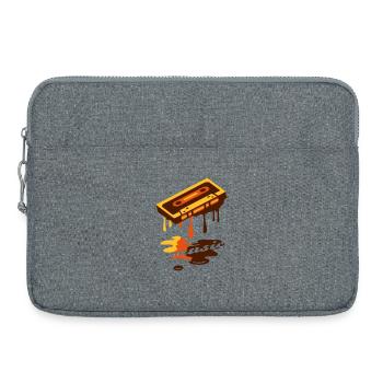 cool cassettes de musique rétro liquide Graffiti - Sacoche pour ordinateur portable 15 pouces - gris chiné - Devant