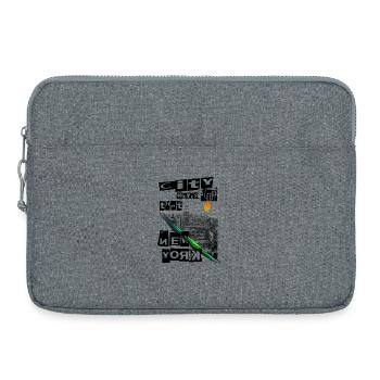 new York - Laptop bag 15" - heather grey - Front