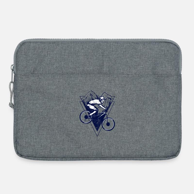 Mountain Biking Triangles - Laptop bag 15" - heather grey