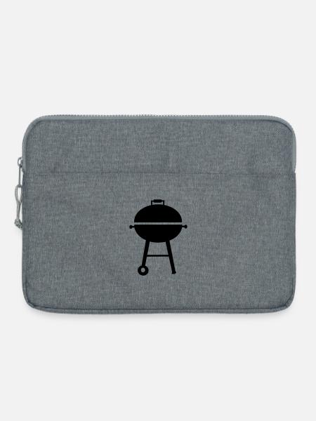 BBQ Barbeque - Laptop bag 15" - heather grey