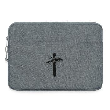 Ranimé - Sacoche pour ordinateur portable 15 pouces - gris chiné - Devant