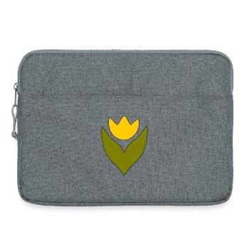Flower, Yellow, Yellow Flower, Flowers, Tulip, Tulips, Blossom - Laptop bag 15" - heather grey - Front