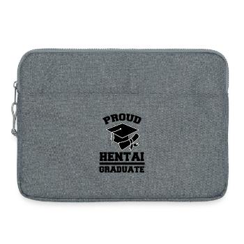 Kanji Statement Nerdy Manga Anime Japan Baka - Laptop bag 15" - heather grey - Front