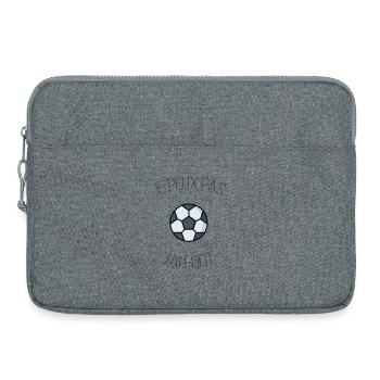 je peux pas j ai Foot, sport - Sacoche pour ordinateur portable 15 pouces - gris chiné - Devant