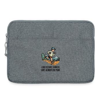 Langstreckenläufer haben immer Schmerzen - Laptoptasche 15" - Grau meliert - Vorne