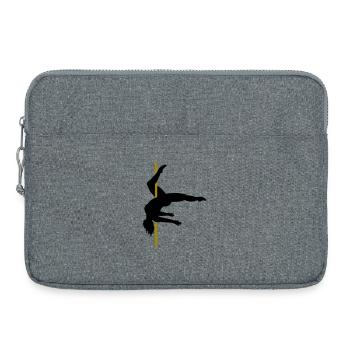 Curvy Poledancer im Inside Leg Hang - Laptoptasche 15" - Grau meliert - Vorne