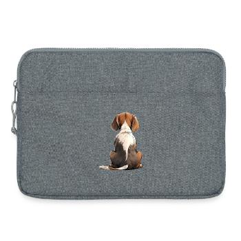 Beagle - Sacoche pour ordinateur portable 15 pouces - gris chiné - Devant