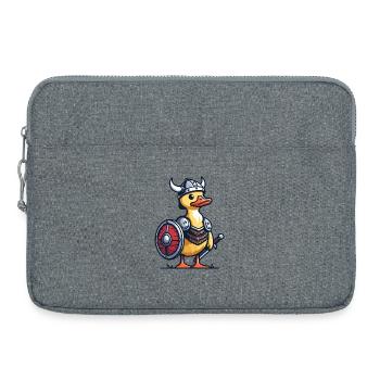 Viking Quack: The Duck of Valhalla - Laptop bag 15" - heather grey - Front