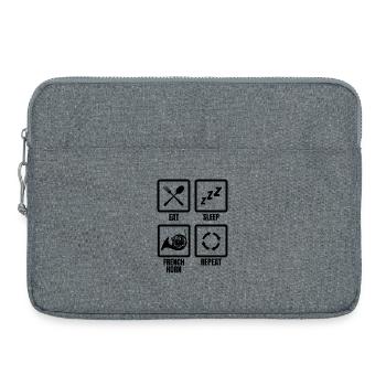 French horn player schedule - Laptop bag 15" - heather grey - Front
