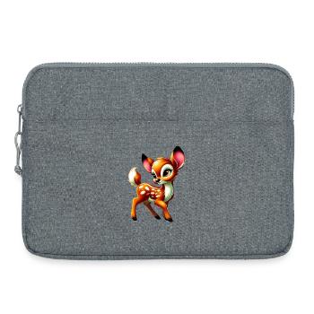 Rehbraun - Laptoptasche 15" - Grau meliert - Vorne