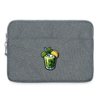 Mojito Cocktail Rum Lime Mint - Laptop bag 15" - heather grey - Front
