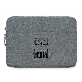 Neveu Trop Génial - Sacoche pour ordinateur portable 15 pouces - gris chiné - Devant