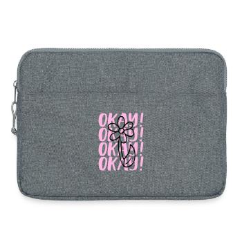 Statement Design - Laptoptasche 15" - Grau meliert - Vorne