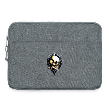 Cartoon bones - Laptop bag 15" - heather grey - Front