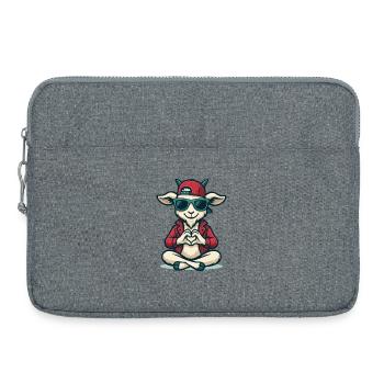Vibrations du cœur de chèvre - Sacoche pour ordinateur portable 15 pouces - gris chiné - Devant