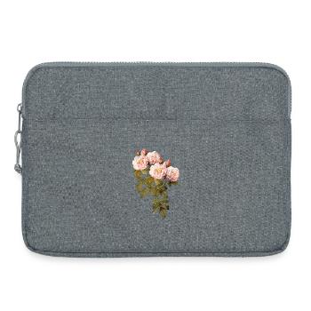 Blush Rose Vintage Botanical - Laptop bag 15" - heather grey - Front