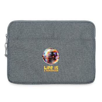 Disco Globe with Bright Colors - Laptoptasche 15" - Grau meliert - Vorne