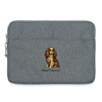 Kavalier König Charles Hund - Laptoptasche 15" - Grau meliert - Vorne