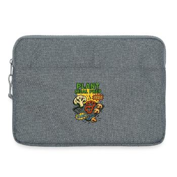 ZUBEREITUNG VON PFLANZENMAHLZEITEN - Laptoptasche 15" - Grau meliert - Vorne