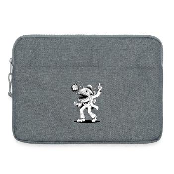 Poisson disco - T-shirt drôle - Sacoche pour ordinateur portable 15 pouces - gris chiné - Devant
