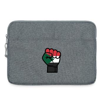 Palestine Libre - Gaza T-Shirt - Sacoche pour ordinateur portable 15 pouces - gris chiné - Devant