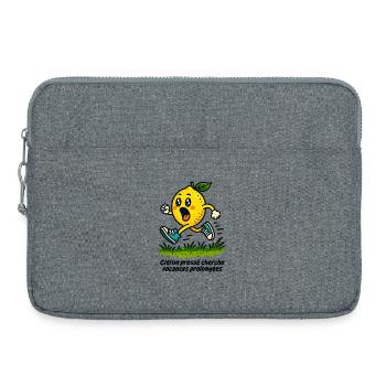 Squeezed lemon looking for extended vacation - Laptop bag 15" - heather grey - Front