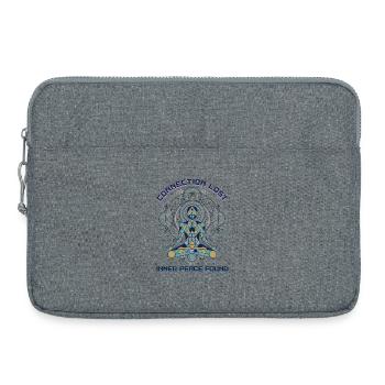 Connection Lost - Inner Peace Found - Laptop bag 15" - heather grey - Front