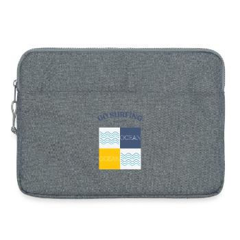 Go surfing and chill - Laptop bag 15" - heather grey - Front