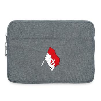 Wien County Flag - Laptop bag 15" - heather grey - Front