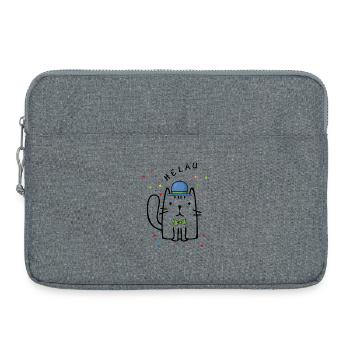 Fasching - Laptoptasche 15" - Grau meliert - Vorne