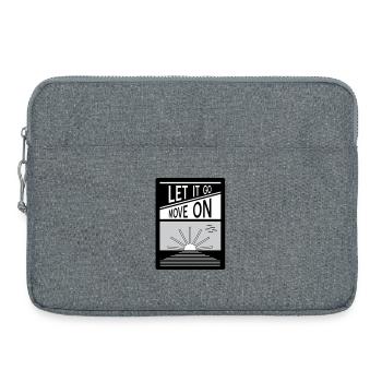 Loslassen. Mach weiter. - Laptoptasche 15" - Grau meliert - Vorne