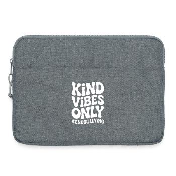 Kind Vibes Only Anti Bullying - Laptop bag 15" - heather grey - Front