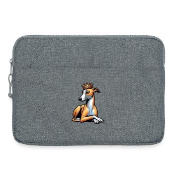 Whippet Greyhound Whippets Propriétaire de lévrier - Sacoche pour ordinateur portable 15 pouces - gris chiné - Devant