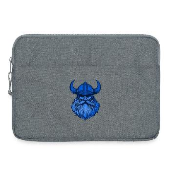 Wikinger Kopf - Laptoptasche 15" - Grau meliert - Vorne