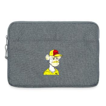 Bonnet de la Rebelle de la rue des singes - Sacoche pour ordinateur portable 15 pouces - gris chiné - Devant