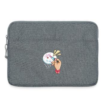Abitur 2026  - Laptoptasche 15" - Grau meliert - Vorne