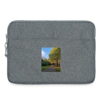 Chemin d’automne à travers Lauballee - Sacoche pour ordinateur portable 15 pouces - gris chiné - Devant