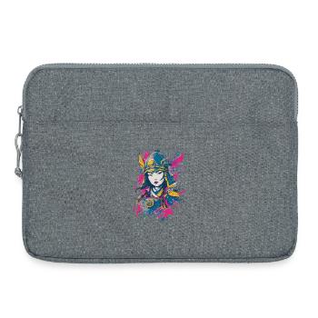 Samurai Warrior - Laptop bag 15" - heather grey - Front