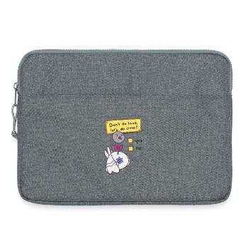 Don't do love - Laptoptasche 15" - Grau meliert - Vorne