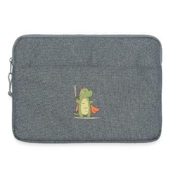 Petit Chevalier Dino - Sacoche pour ordinateur portable 15 pouces - gris chiné - Devant