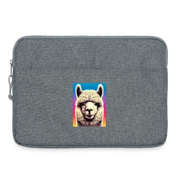Alpaka - Laptoptasche 15" - Grau meliert - Vorne