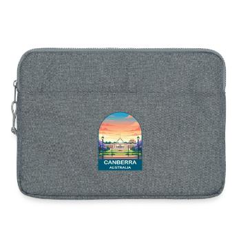 Canberra Australia Parliament House Travel Art - Laptop bag 15" - heather grey - Front