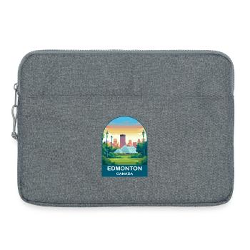 Conservatoire Muttart d’Edmonton, Canada et art de voyage - Sacoche pour ordinateur portable 15 pouces - gris chiné - Devant