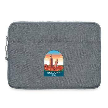 Bologna Italy Vintage Travel Poster Art - Laptop bag 15" - heather grey - Front