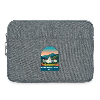 New Hampshire USA Vintage Poster Art - Laptop bag 15" - heather grey - Front