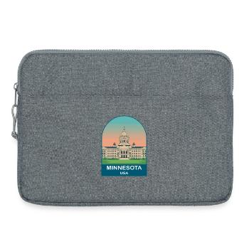 Minnesota USA Vintage-Reiseplakat-Kunst - Laptoptasche 15" - Grau meliert - Vorne