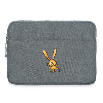 Lapin - Sacoche pour ordinateur portable 15 pouces - gris chiné - Devant